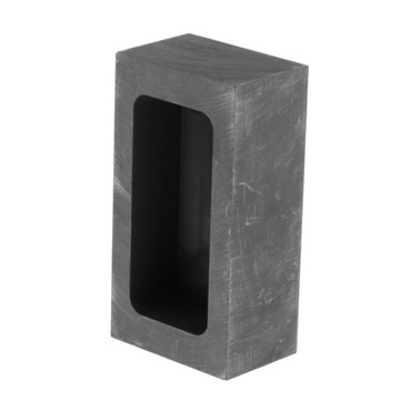 Kwadratowa forma wlewka grafitowego Forma tygla na wlewki ze złota i srebra 85x45x30mm