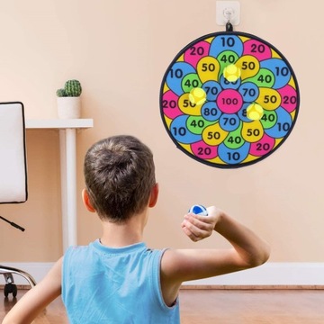 ИГРА ДАРТС С БЕЗОПАСНЫМ ДАРТСОМ НА ЗАЛИПУЧКЕ + 3 ШАРА