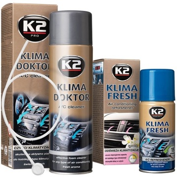 K2 W100 Klima Doktor Пена для чистки автомобильного кондиционера 500мл