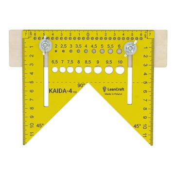 Przyrząd do trasowania od krawędzi przymiar wielofunkcyjny KAIDA-4 150 mm