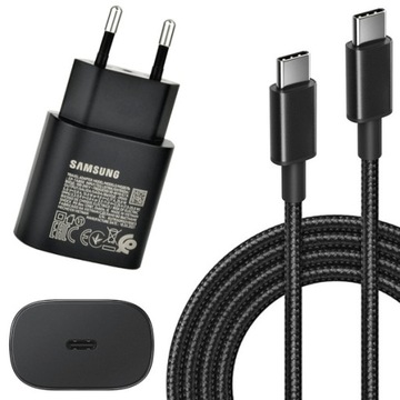 Ładowarka orginalna SAMSUNG 25W czarna USB typ C