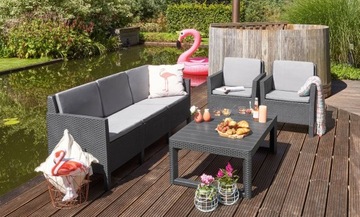 САДОВЫЙ СТОЛИК РЕГУЛИРУЕМЫЙ СТОЛ KETER 2в1 ГРАФИТ