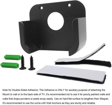 НАСТЕННОЕ КРЕПЛЕНИЕ ДЛЯ APPLE TV 4K HD ЧЕРНЫЙ + РЕЗИНОВЫЙ ЧЕХОЛ ДЛЯ ПУЛЬТА ДИСТАНЦИОННОГО УПРАВЛЕНИЯ 2-ГО ПОКОЛЕНИЯ