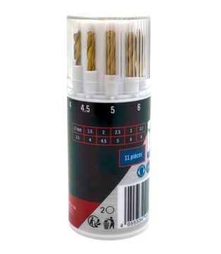 НАБОР ПАРКСКОВЫХ СВЕРЛ HSS 11 ШТ. ПО МЕТАЛЛУ НАБОР СВЕРЛ 1,5-8 мм