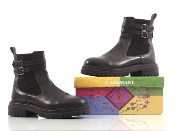 Lazamani botki buty damskie skóra 39/25cm