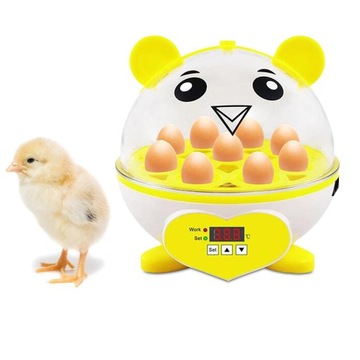 автоматический инкубатор для яиц 9 яиц Yellow Egg