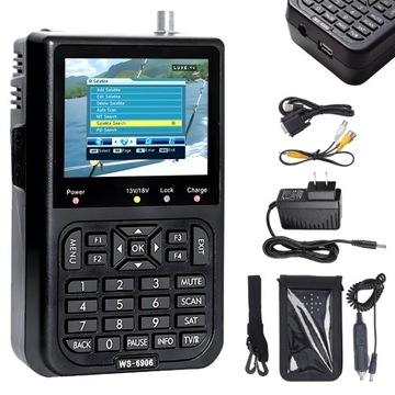 PROFESJONALNY MIERNIK WYSZUKIWANIA SYGNAŁU TV WS-6906 LCD CZARNY