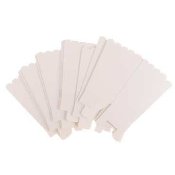 12 штук чистого белого контейнера для попкорна