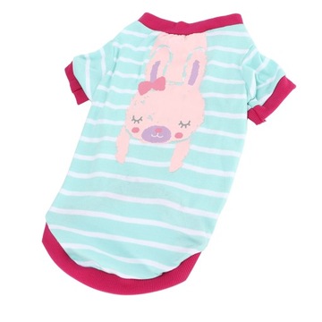 Футболка с принтом «Pet» Хлопковый полосатый принт