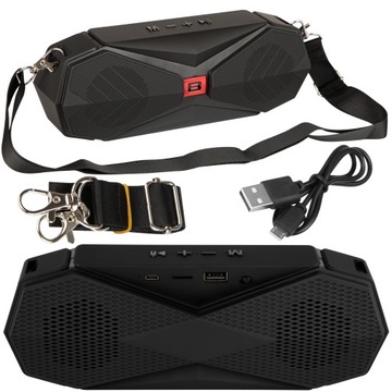 МОЩНЫЙ ДИНАМИК BLUETOOTH БУМБОКС БЕСПРОВОДНОЕ РАДИО ПОРТАТИВНЫЙ РЕМЕНЬ USB SD