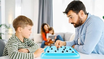 Szachy KAMIENIE MAGNETYCZNE - Gra Strategiczna w Szachy Magnesy Warcaby XL