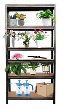 Полка складская металлическая 3в1 220х90х40см 1050кг черная