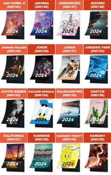 KALENDARZ 2024 13 STRON A4 CIASTECZKOWY POTWÓR