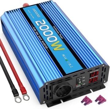 Konwerter 12v 220v Czysty Sinus 2000W/4000W Przetwornik napięcia R334