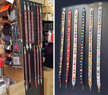 РЕМЕНЬ ДЛЯ СУМКИ AZTEC ЦВЕТНОЙ, 3D ПИРАМИДЫ БОХО