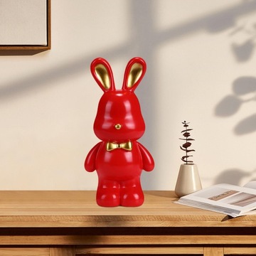 Небьющийся контейнер Lovely Money Statue красного цвета