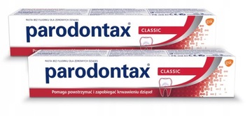 Parodontax Classic Pasta do zębów z formułą dla zdrowych dziąseł 75 ml x2
