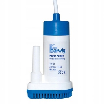 POMPA WODY ZANURZENIOWA BARWIG 12V 22L 1,4 BAR + Z