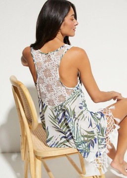 42 Bonprix BPC SUKIENKA PLAŻOWA Z NADRUKIEM R. 42 lga