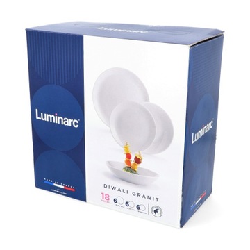СЕРВИС УЖИНА ДИВАЛИ LUMINARC GREY 18 EL НА 6 ЧЕЛОВЕК