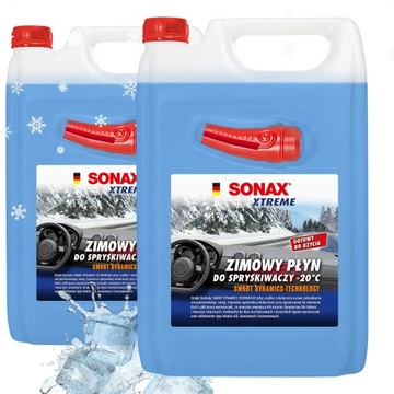 2 x Płyn do spryskiwaczy Zimowy SONAX XTREME -20°C 4L Bezpieczny