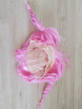 парик искусственные волосы косы розовая маскировка