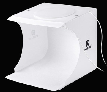 NAMIOT BEZCIENIOWY 20CM STUDIO DO FOTOGRAFII ZDJĘĆ LAMPY LED 6X TŁO PULUZ