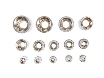 КЛЮЧИ TORX E4-E24 ВНУТРЕННИЕ КЛЮЧИ TORKS НАБОР 14 ШТ.