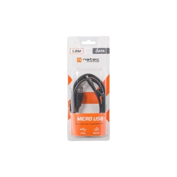 КАБЕЛЬ microUSB USB 2.0 1,8 М ЧЕРНЫЙ для зарядки телефона и передачи данных
