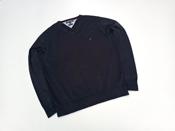 TOMMY HILFIGER PIMA COTTON Oryginalny Sweter r. L