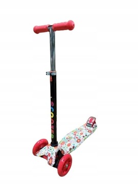 ТРЕХКОЛЕСНЫЙ БАЛАНСИРОВАННЫЙ САМОКАТ СО СВЕТОДИОДНЫМИ КОЛЕСАМИ ГРАФИТТИ