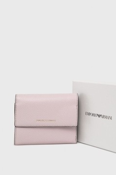Emporio Armani portfel damski kolor różowy Y3H185.YH15A.NOS