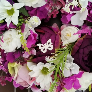 Весенне-летняя дверная гирлянда MOTHLE welcome delicate 35 см