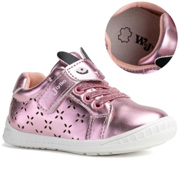 Półbuty na rzep wkł.SKÓRA profilowane Wojtyłko