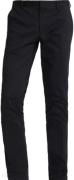 CALVIN KLEIN granatowe spodnie chinosy slim fit 44