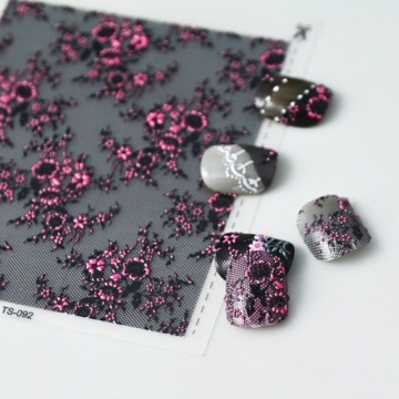 Самоклеящиеся 3D наклейки для ногтей 3D рисунки для ногтей Кружево