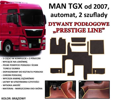 Коврики PRESTIGE LINE Man TGX 2007 г., 2 ящика