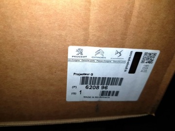 NOVÝ ORIGINÁLNÍ SVĚTLOMET PEUGEOT 207 LEVÝ 620896