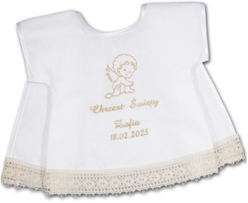 Крещальный халат, ВЫШИВКА имя имена дата крещения