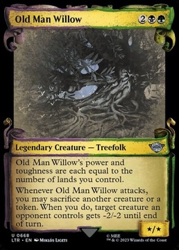 MTG LTR #668 Old Man Willow Silver Foil