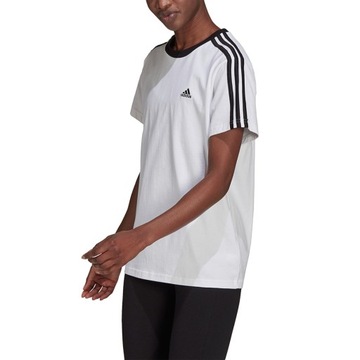 Koszulka damska adidas Essentials 3-Stripes biała H10201 L