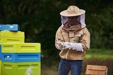 Толстовка «Пчеловодство» на молнии 4XL