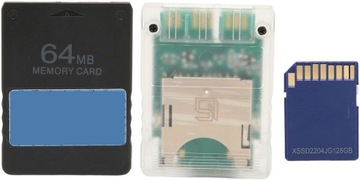 Adapter do kart do gier, 64MB FMCBV1.966 Stabilny
