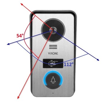 КОМПЛЕКТ ВИДЕОДОМОНА VIRONE CETI VDP-60FHD ORNO RFID-СЧИТЫВАТЕЛЬ ПАМЯТИ
