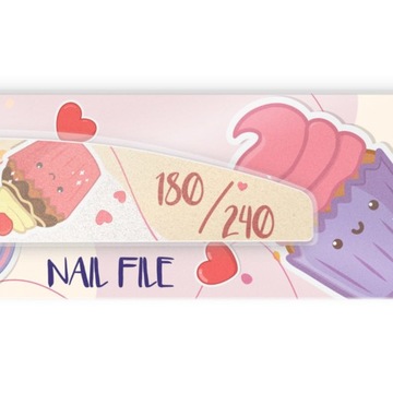 Пилочка для ногтей Crescent 180/240 Limited NailsCare Skinpack Cookies