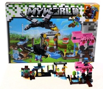 Блоки MINECRAFT DUNGEON BASE VILLAGE PIG and DRAGON 432 шт.