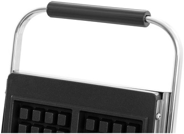 Прямоугольная двойная вафельница на 4 бельгийских вафли 2 x 2000 Вт