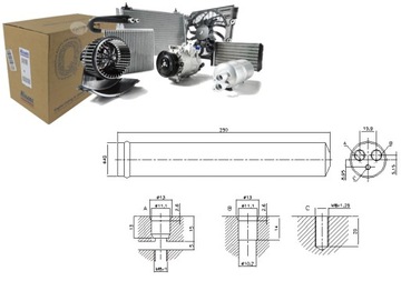 SUŠIČ KLIMATIZACE CITROEN C1 C5 II III C6 C8 FIAT ULISEE