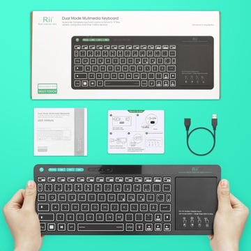 Bluetooth-клавиатура Rii с тачпадом RT518S