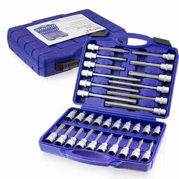 ZESTAW KLUCZY NASADOWYCH TORX NASADEK 32 elementy